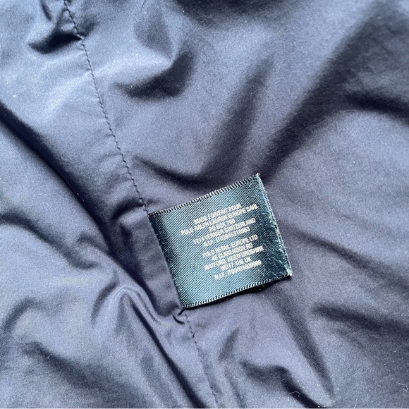 Ralph Lauren Navy Blue Quilted Snap Button Jacket Girls Size 7 Small Collared - Picture 4 of 4